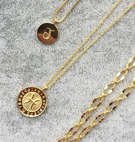 Pisces Coin Necklace, Zodiac/Sterling Silver