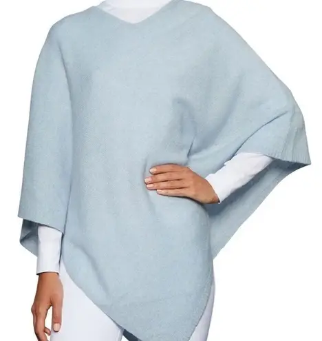 +Beryll Worn by Good People Light Blue 100% Cashmere Poncho, NWT Blue Size undefined