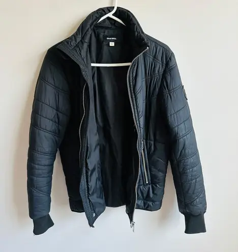 Diesel ★ Unisex W Generic Padded Puffer Jacket - Black ★