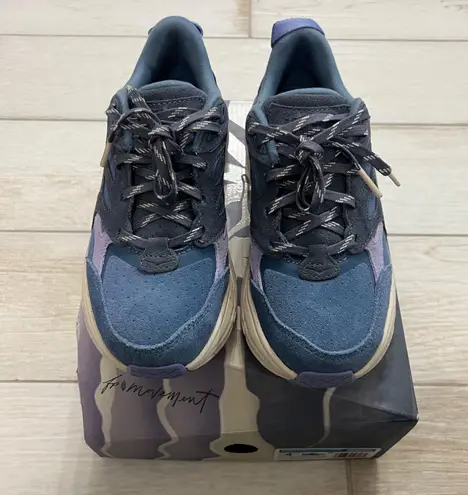 Hoka X FP Movement Clifton L Suede Sneakers Women’s Size 5.5 Ocean Blue Purple