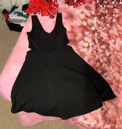 Soprano Cutouts Little Black Dress Fit & Flare