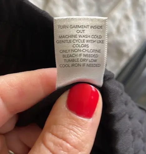 Christopher & Banks black and white stretch waist dress capris size small