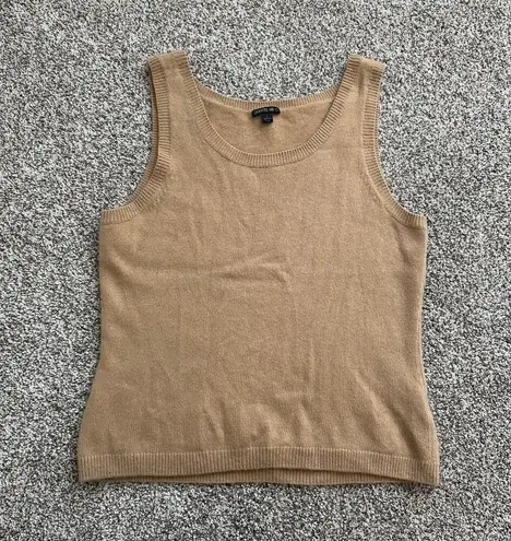 Lafayette 148 tan wool/cashmere sweater vest size L Size L