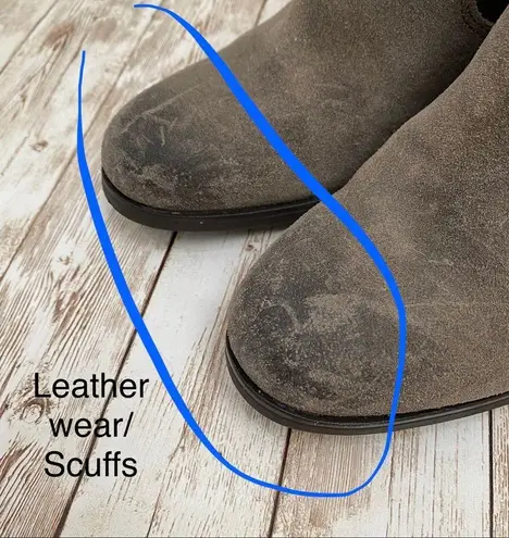 Rockport Danii Chelsea Bootie Stone Suede Ankle Boots Size 7