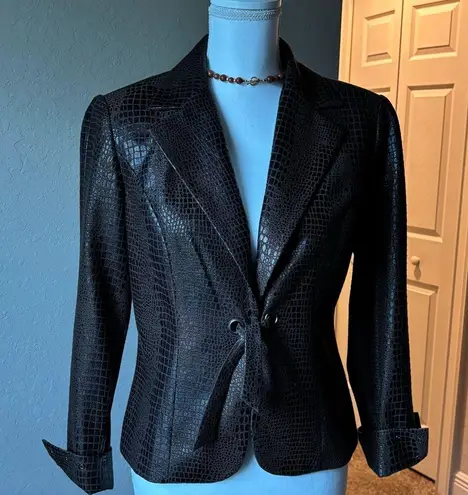 Lena Gabrielle Vintage Black Crocodile