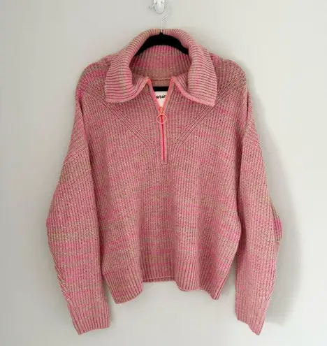 Aerie Sugar Rush Chenille Quarter Zip Sweater