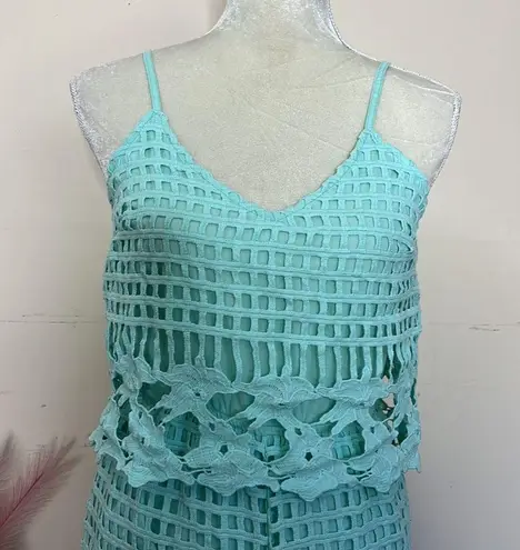 AQUA  by Bloomingdale’s • Crochet cut out romper