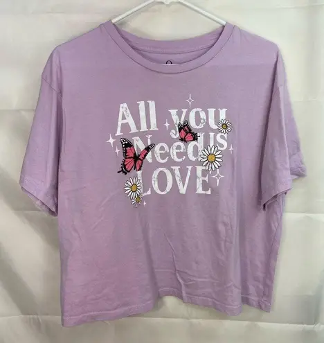 EUC Organic Generation women’s light purple loose relaxed short sleeve tshirt XL