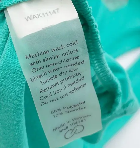 Calia by Carie Underwood Flow Ruched Sides Racerback Tank Sea Glass Green XS