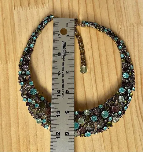 Heidi Daus “Dragonfly Fantasy” Multicolor Swarovski Collar Necklace
