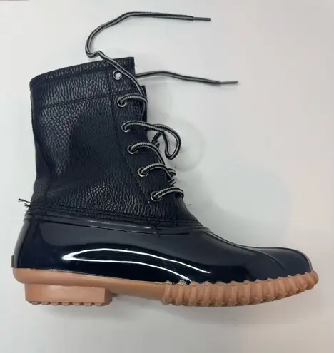 Sporto 'Dakota Peeble'Black Snow Boots Size 7M