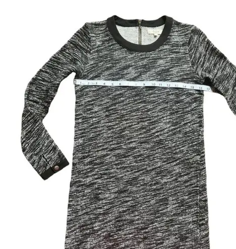 Madewell  Heathered Black Knit Sweatshirt Dress Size Small