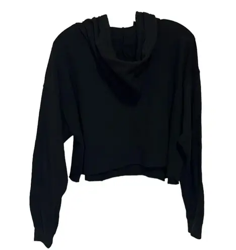 Las Vegas Black/Purple Glitter Crop Hoodie. Size L Size L