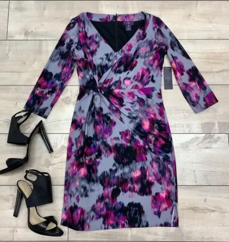 NYDJ NWT! Sylvia Tiffany Post Berry Tweed Dress