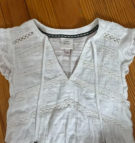 Knox Rose NWOT Women's Flutter Short Sleeve Dress