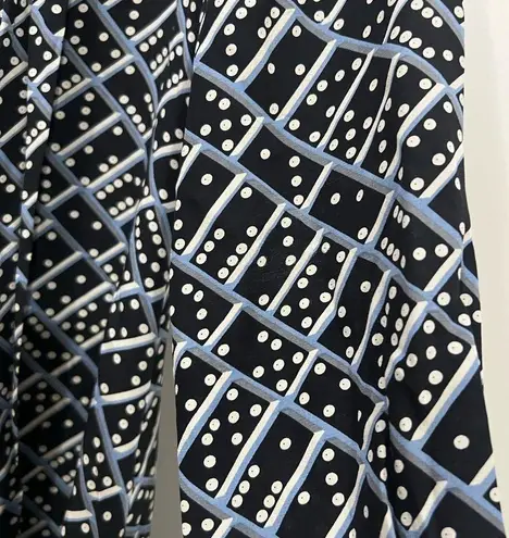 LK Bennett L.K. Bennett Blue Silk Domino Lotte Dress Size 0 US $695