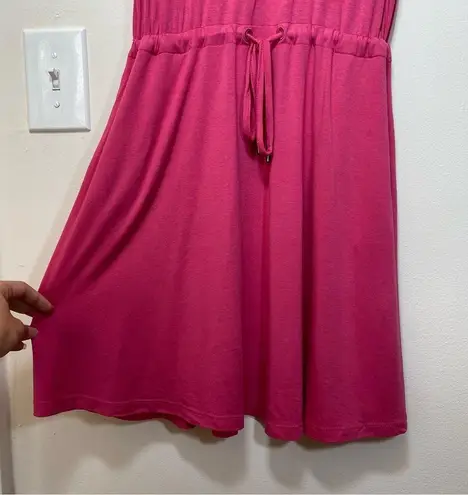 Sweaty Betty | Take It Easy Drop Waist Sleeveless Mini Dress Tayberry Pink XS/S