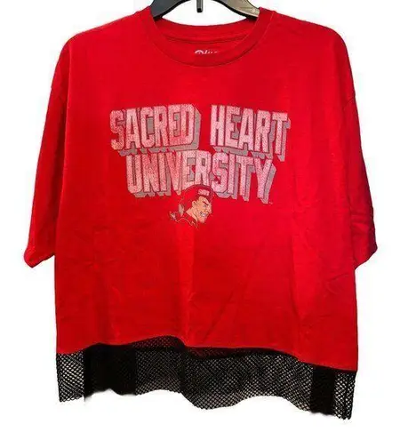 Blue 84 SHU Sacred Heart University Pioneers Women's Crop Top, Large