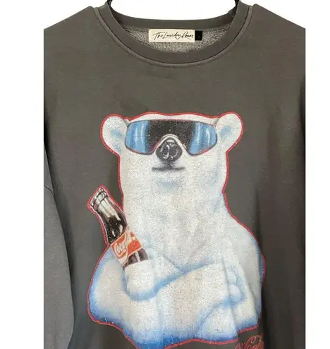 The Laundry Room Polar Bear Coca Cola Jumper in Gravity Grey Small Womens Sweats