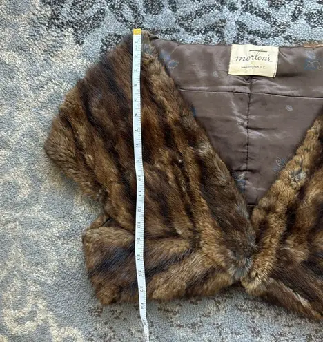 Vintage Morton’s of Washington D.C. Muskrat Fur Stole Brown Size undefined