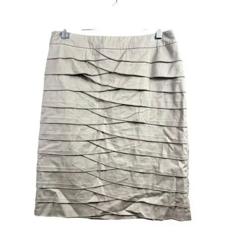 Larry Levine Stretch Women's Tan Skirt