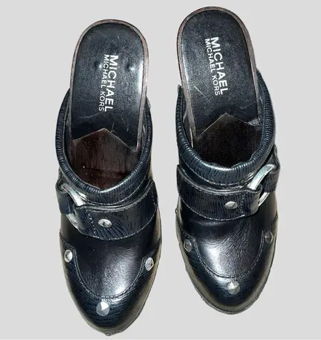 Michael Kors  black super cool slide on clogs!