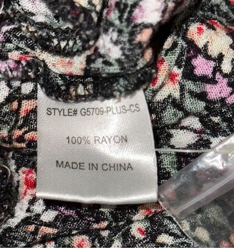 JODIFL ditsy floral sleeveless cropped wide leg jumpsuit