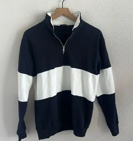 Brandy Melville John Galt Preppy Sailor Stripe Crew Pullover Sweatshirt