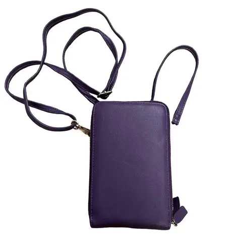 Forever Young  Purple Crossbody Cellphone ID Purse Brand New 7.5 x 4.5 x 2.5