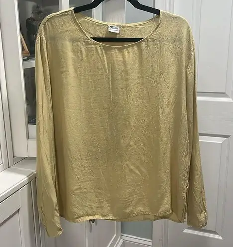 CP Shades Light Mustard Yellow Rayon & Cotton 2-Piece Set, Size S