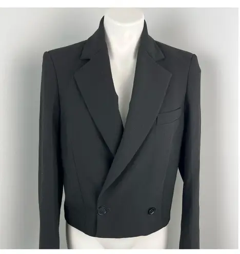 ZARA Women's  Cropped Black Boxy Blazer XS Career Professional
