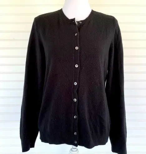 Croft & Barrow Black button Cardigan sweater Size Medium