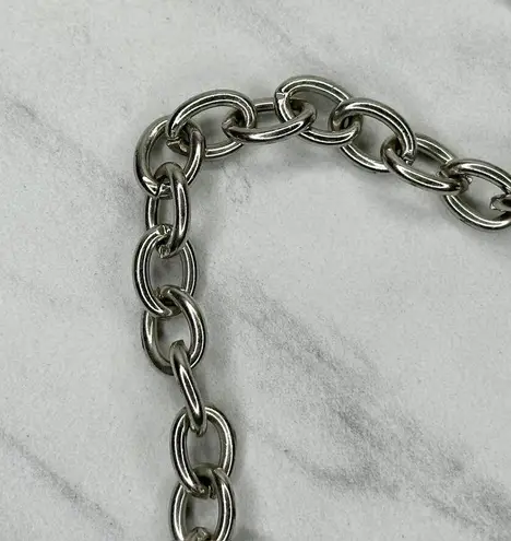 Rhinestone Studded Silver Chain Link Belt M/L ✨