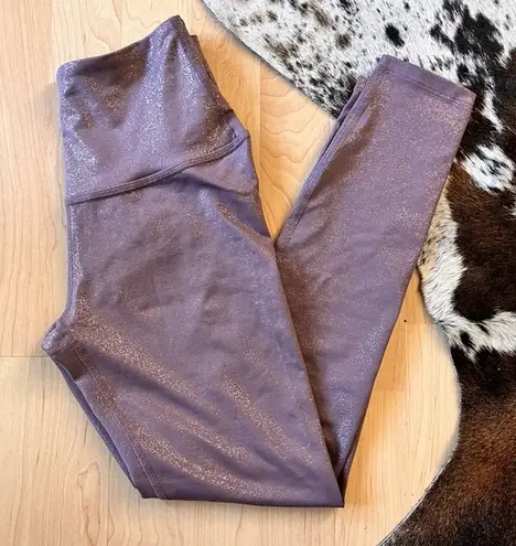 Beyond Yoga Twinkle Leggings In Wild Orchid/Rose Gold Size XS