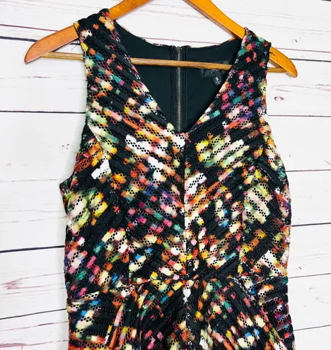 Mossimo Supply Co Mossimo Rainbow Multicolor Sleeveless Skater Dress Women’s Size Small