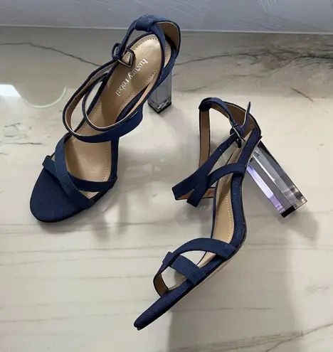 Luxury Rebel Driscoll Blue Denim Heels