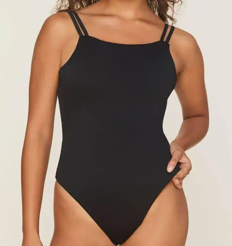 ANDIE NWT Swim Black Rockaway One Piece Medium Timeless Neutral Minimalist