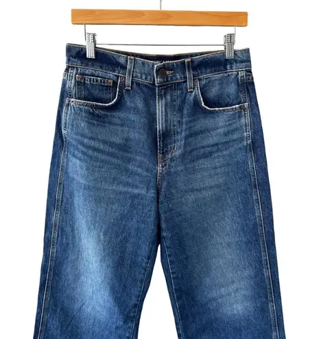 Veronica Beard Taylor Wide Leg Crop High Rise Jeans Bandit Medium Wash Size 29