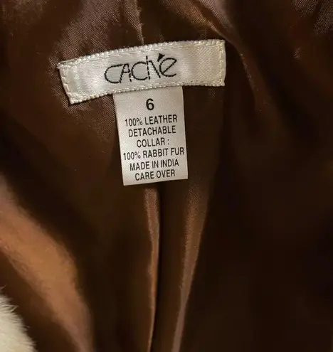 Cache Rabbit fur collar jacket - Image 3