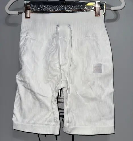 Bo+Tee White  Workout Shorts