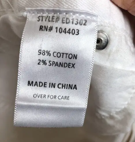 William B White Cropped Raw Hem Denim Jeans