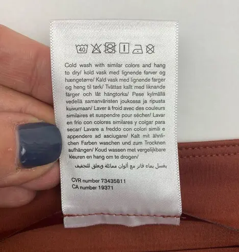 Girlfriend Collective Compressive High Waisted Leggings: Sedona/Ember (Rust)