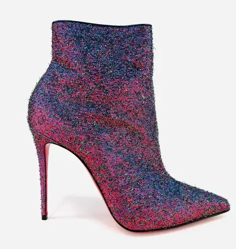 Christian Louboutin  So Kate Starlight Lurex 100mm Ankle Boots Size EU 39