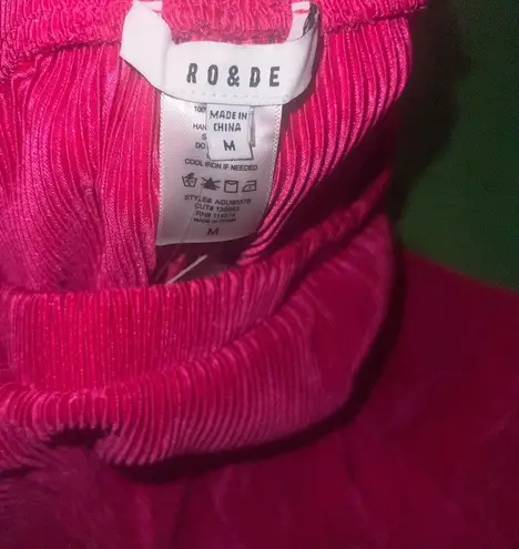 Ro & De NWT Vibrant Pink Sleeveless Top and Pants Set size Medium