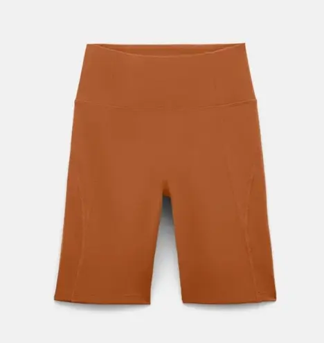 Girlfriend Collective High-Rise Biker Shorts in Caramel