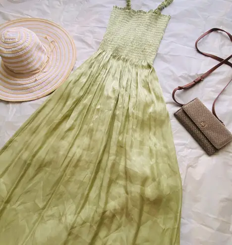 Karin Stevens light green maxi dress