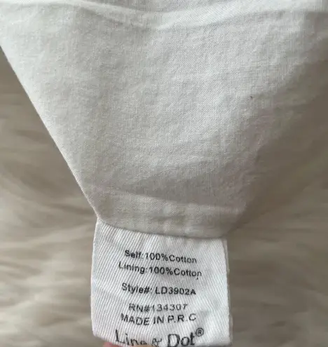 Line and Dot Ryline Paperbag Waist Striped Midi Dress