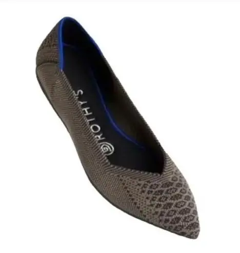 Rothy's RARE Walnut Python Point Flats