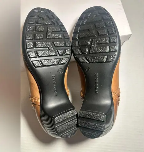 Romika Boots Women’s 38 EU/6.5 US Brown Stretch Laced Pull On Upper Leather New