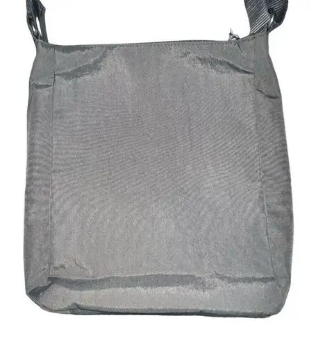 Baggallini  Travel Crossbody Bag Gray Water Resistant Nylon Lightweight Pockets